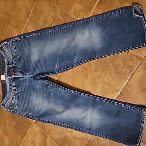 Women's silver Capri size 28